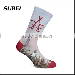 HD Pic 360 Digital Print Unisex Fashion Skateboard Sublimation Socks thumbnail-3