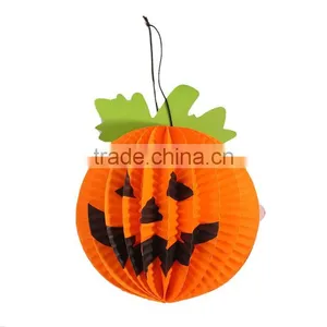 Halloween Party Decorations Paper Orange Pumpkin thumbnail-1