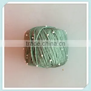 Best Sell 100%cotton Yarn For Knitting With White Jewelry thumbnail-4