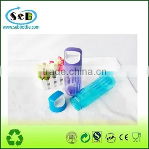 2016 New Plastic Clear Sport Water Bottle With Handle for Student thumbnail-1