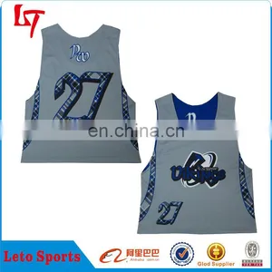 Dye Sublimation Cheap Lacrosse Jerseys/Cool Lacrosse Pinnies thumbnail-1