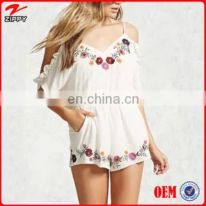 Exclusive Embroidered Girls Jumpsuit For Summer thumbnail-1