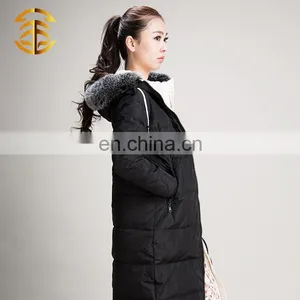 Wholesale China Long Style Women Outdoor Quilted Lady Down Jacket thumbnail-4