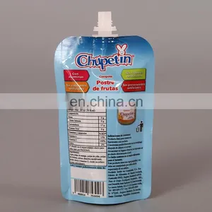 Factory Customized Printing Plastic Spout Pouch Bag For Safety Baby Food/Juice/Clear Drink thumbnail-2