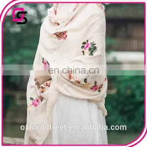 2017 Nepalese Folk Style New Cotton Embroidery Embroidery Scarf Shawl Super Sunscreen thumbnail-6