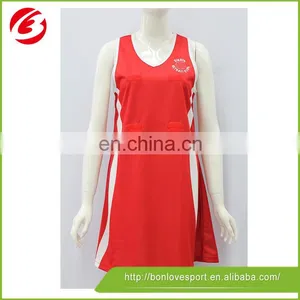 Cheap Dresses Custom Sublimated Netball Dress Origin in China thumbnail-1