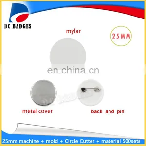 Free Shipping 1 "(25 Mm) Rotating Machine +mold+ Round Knife, Manufacturers to Sell 500 Sets of Badge Material thumbnail-4