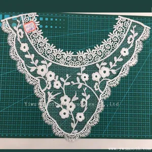 Cotton Crochet Necklace Embroidery Lace Collar Fabric Textile Clothes thumbnail-2