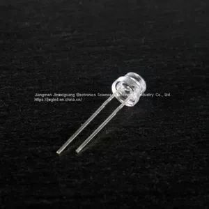 4.8mm Water Clear Orange Light Straw Hat LED for Billboards thumbnail-2