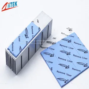 4mm Thickness Blue Color High Conductivity Silicone Thermal Gap Filler Pads thumbnail-3