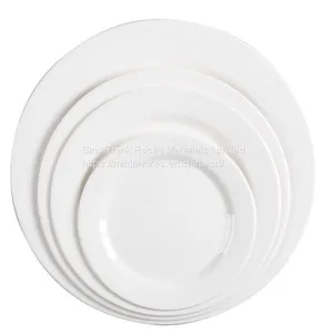 White Color Unbreakable Round Melamine Dinner Plate thumbnail-1