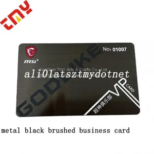 Cheap Personalized Custom Laser Cut Stainless Steel Black Metal Business Card thumbnail-1