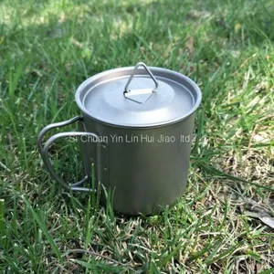 Silver Titanium Cup | Titanium Coffee Mug | Lightweight Mug | Tea Cup | Coffee Lover | Tea Lover | Pure Titanium Tableware thumbnail-4