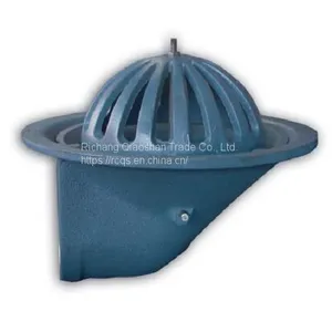 Ductile Iron Full-flow 180 Degrees Vertical Roof Outlet – Center Bolt With the Dome or Flat Grate thumbnail-3