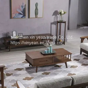 Nordic Modern TV Cabinet Coffee Table Combination Small Apartment Living Room Furniture Set thumbnail-5