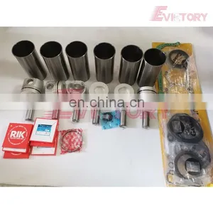 For Isuzu 6SD1 6SD1T 6SD1-TC Engine Rebuild Kit Piston + Piston Ring Cylinder Liner Gasket Bearing Kit and Oil Pump thumbnail-4