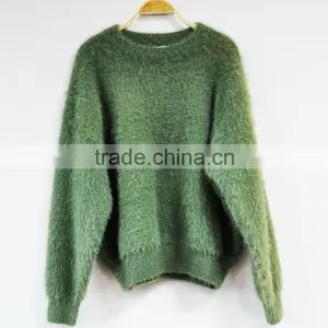 Green Marten Hair Latest Design Winter Sweater Women thumbnail-1