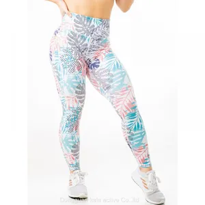 Woman's Ditiga; Printed Capris Activewear Exercise Leggings Designs&Digital&Mesh thumbnail-3
