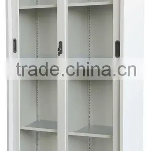 (DL-GC2)Metal Bookcase With Glass Sliding Doors/ Sliding Glass Door Filing Cabinet/Steel Lockable Files Cabinet With Glass Door thumbnail-1