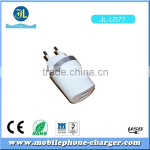 Universal Power Adapter Mobile Phone USB Travel Charger With 2 USB Port thumbnail-1