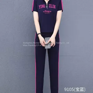 Monisa Sports Leisure Suit With Short Sleeves and Long Trousers thumbnail-2