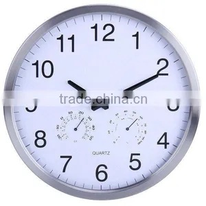 Metal Wall Clock, Temperature and Moisture Meter thumbnail-1