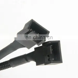 4 Pin PWM Fan Cable to 2 / 3 / 4 Ways PWM Sleeved Computer Case Fan Power Y-Splitter Adapter Cable Extension Cable thumbnail-2