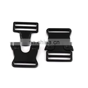Custom Dog Collar Buckle Black Heavy Duty Durable Metal Side Quick Release Buckle Dog Collar Buckle thumbnail-3