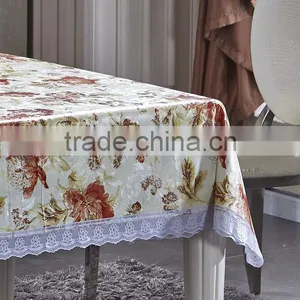 Elegant Lace Made in China Restaurant Polyester Tablecloth thumbnail-4