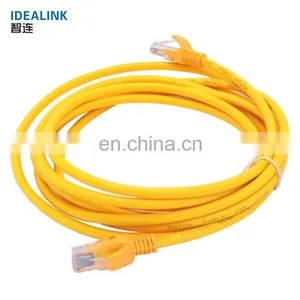 Chinese Manufacturer Yellow / Gray 4 Pairs Patchcord Cat5 1m 5e Utp Cable Cat 5 Patch Cable thumbnail-4