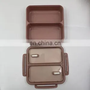 American Style 2 Compartment Food Container With Seal Ring thumbnail-2
