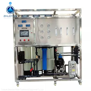 PLC Touch Screen Double Stage Reverse Osmosis Water Treatment Machinery thumbnail-1