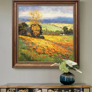 100% Hand-painted Flower Oil Painting Wall Art Abstract Wall Decoration thumbnail-1