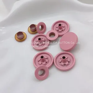 HLD Button Factory Wholesale 15mm Dyed Spring Snap Button for Garment thumbnail-4