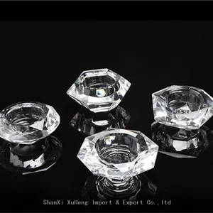 Wholesale Custom Mini Candle Jars Small Glass Tea Light Holder Home Decoration Crystal Candle Holder Glass Jar thumbnail-5