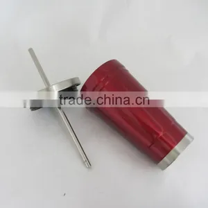 Tumbler, Travel Mug, Vacuum Double Wall, Stainless Steel With Straw thumbnail-5