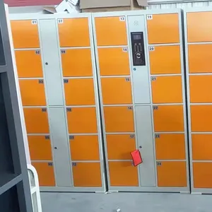 Commercial Smart Locker System for Shopping Malls – 12/24/36 Door Steel Storage Cabinet With Barcode Access | Bulk Order Available thumbnail-2