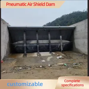 River Retaining Dam, Reservoir Air Cushion Dam, Landscape Water-filled Steel Wire Frame Integral Slope Rubber Dam thumbnail-5