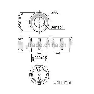 High Quality Parking Ultrasonic Sensor NU40D22TR-2 thumbnail-2