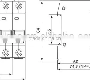 MCB Circuit Breaker for DIN Rails,DZ47-63 MCB(New Type With Indicator) Mini Circuit Breaker thumbnail-6