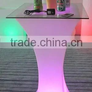 PE Plastic Bar Table With LED Light & Remote Control YXF-4511 thumbnail-2