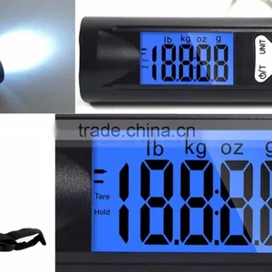 30LM High Brightness LED 2 in One Function Practical LED Torch Luggage Scale thumbnail-6
