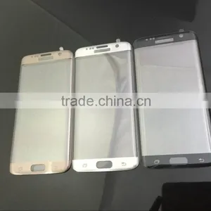 Hot Sale!! 0.33mm Asahi Glass 3D Full Cover Brushed Electroplating Tempered Glass Screen Protector for Samsung S7 Edge thumbnail-2