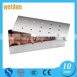 WELDON SS304 BBQ Thick Gauge Stainless Steel Smoker Box Quality Choice thumbnail-1
