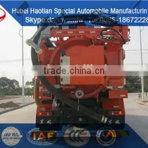 Dongfeng Heavy Self-cleaning Suction Truck New Design Vacuum Fecal Suction Truck Sewage Suction Truck thumbnail-2