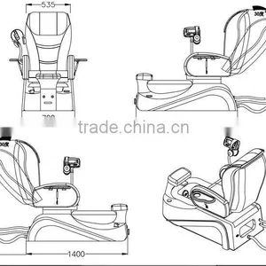 Hydrolysis PU Cover Foot Spa Sofa thumbnail-6