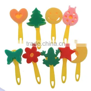 9 Shapes Multicolor Children DIY Sponge Brush thumbnail-4