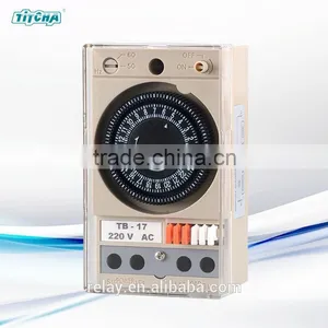 TB17 Mechanical Timer Din Rail / 110 Volt 240 Volt Timer Time Switch / With Battery Without Battery thumbnail-2