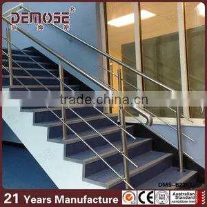 Galvanized Steel Pipe Cable Railing for Stairs thumbnail-1