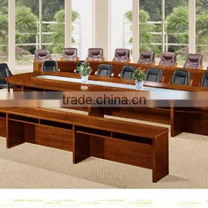Grandiose Hdf Wood Glass Conference Table Factory Sell Directly YYMD9 thumbnail-1